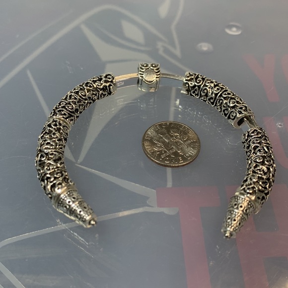 FILIGREE OWL BANGLE 5cm diameter - Picture 5 of 5